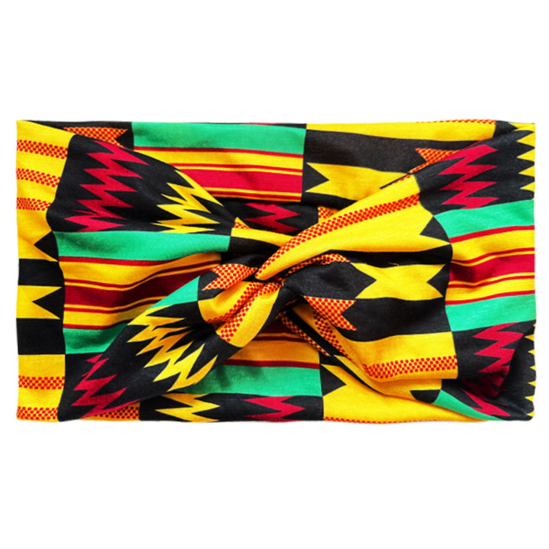 Wholesale Bohemian Yoga Sports Wide Anti sweat Stingy Cotton Headband